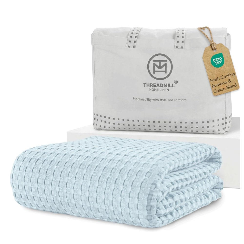 Threadmill Cooling Waffle Blanket King Size