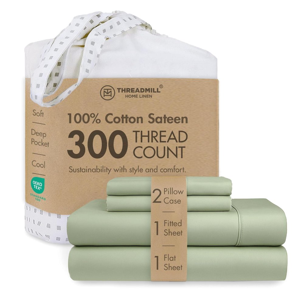 Threadmill Cotton Full Size Sheet set| 100% Cotton Sheets