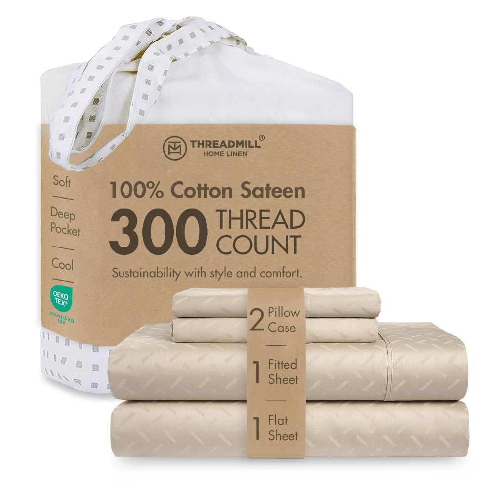 Threadmill Cotton Full Size Sheet Set