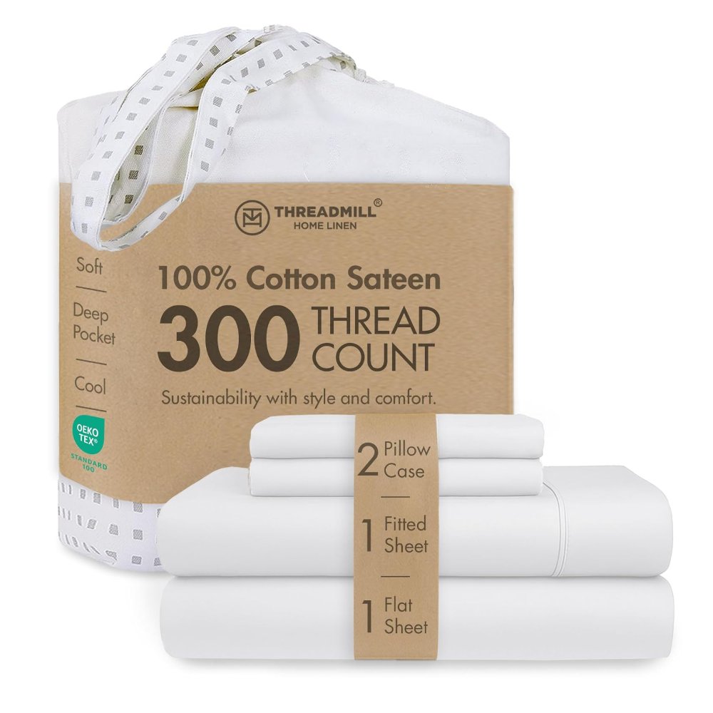 Threadmill Cotton Queen Sheet Set