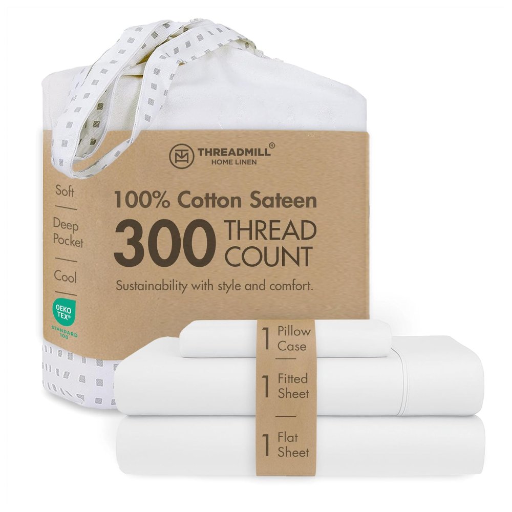 Threadmill Cotton Twin Sheet Set