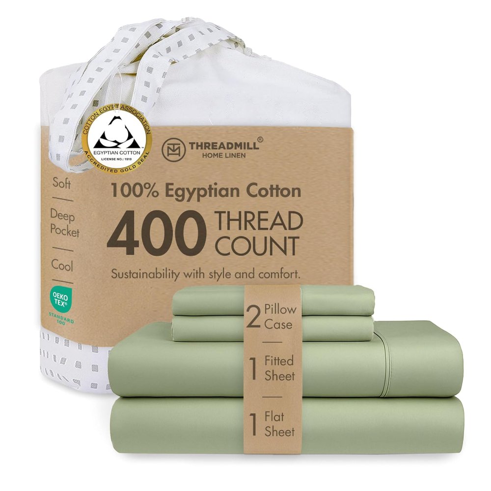 Threadmill Egyptian Cotton Queen Sheet Set