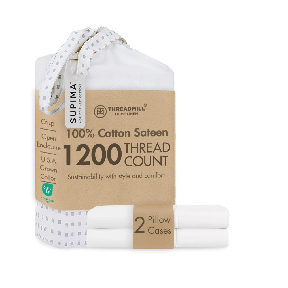 Threadmill King Size Pillow Cases 2 Piece Set
