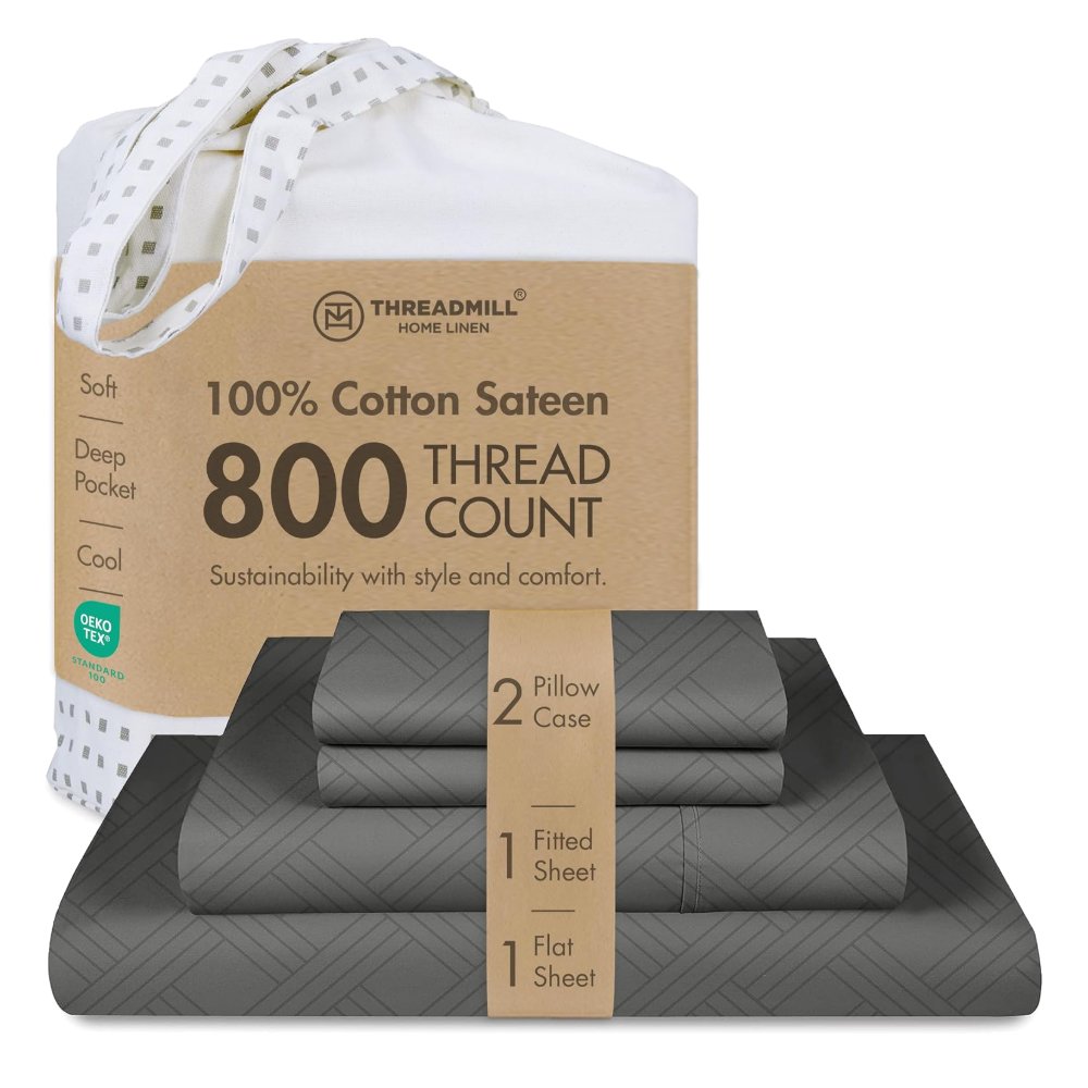Threadmill Luxury 100% Cotton King Sheets